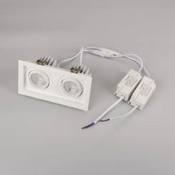 Светильник MS-VORTEX-BUILT-S170x90-2x12W Warm3000 (WH-WH, 40 deg, 230V) (Arlight, IP20 Металл, 5 лет) 057761