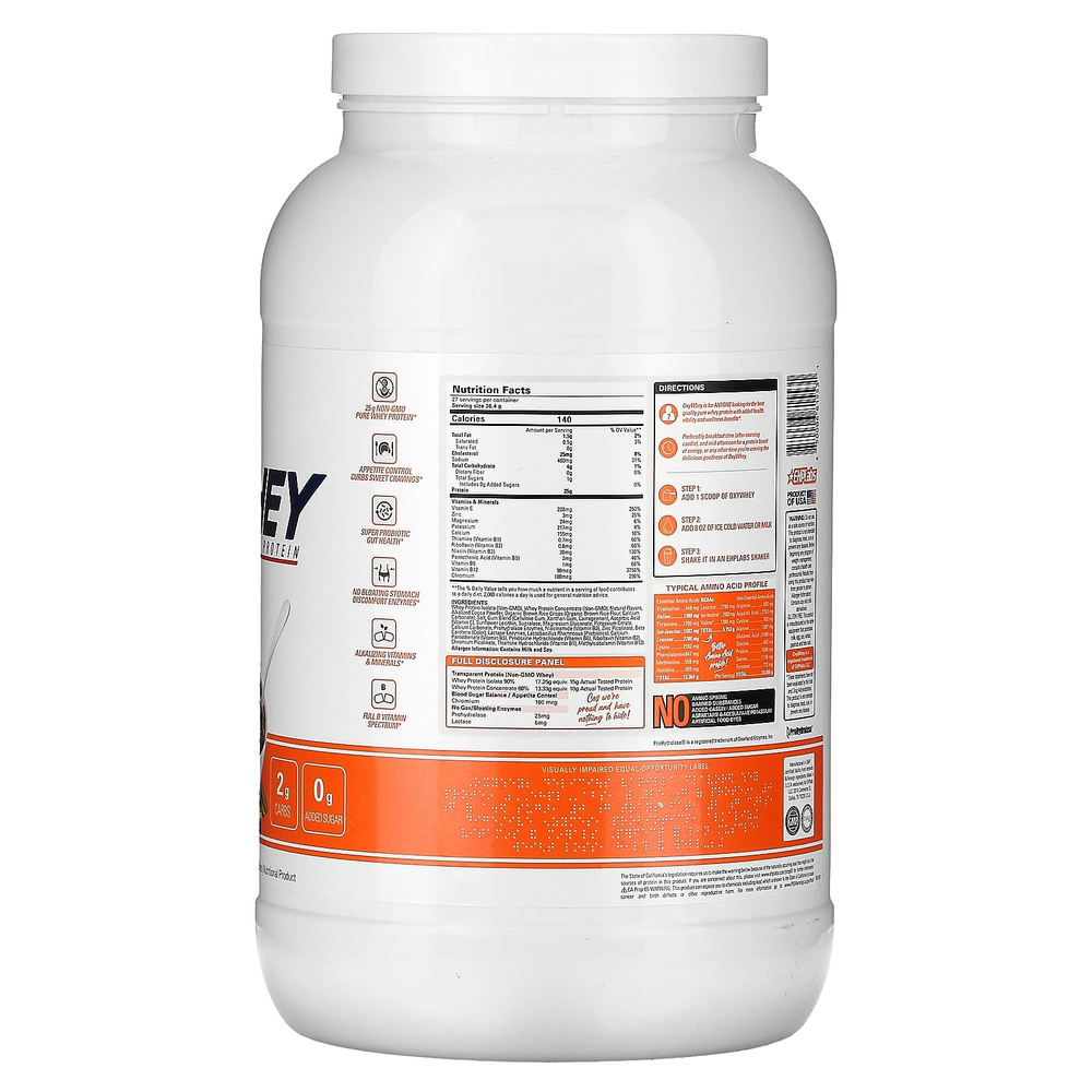 EHPlabs, OxyWhey, сухой протеин для хорошего самочувствия, колечки с арахисовым маслом, 983 г (2,16 фунта)