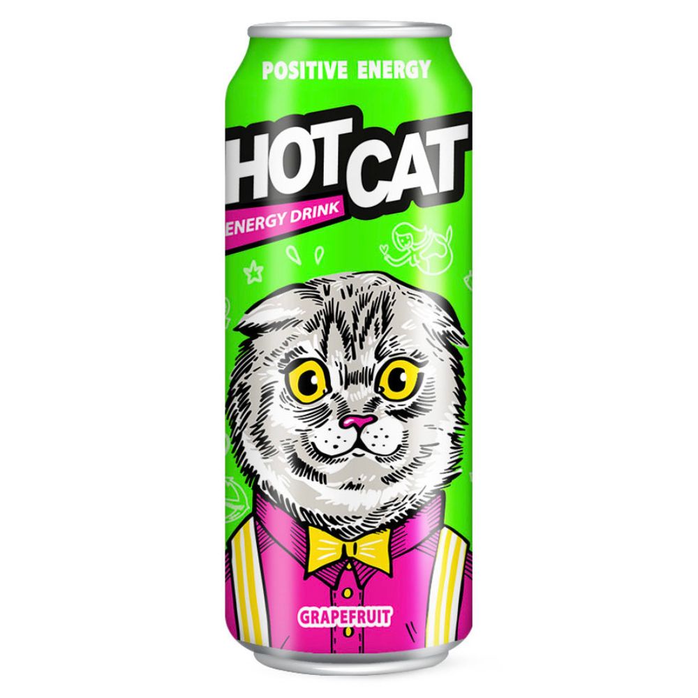 Энергетический напиток Hot cat со вкусом грейпфрут