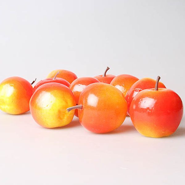 Яблоко красное с желтым 10 шт., муляж 0599-30