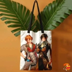 Сумка шоппер с принтом Genshin Impact