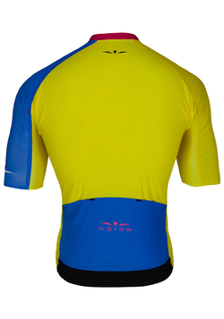 ВЕЛОДЖЕРСИ МУЖСКОЕ AERO JERSEY | YELLOW BLUE