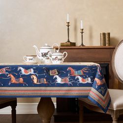 СКАТЕРТЬ "PASSAGE" 110Х140СМ ,БЕЖЕВЫЙ,100% ХЛОПОК С ПРОПИТКОЙ,ТВИЛ