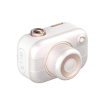 Белый стимулятор в форме фотоаппарата Alberta с вибрацией и вакуумом (Цвет: белый)