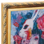 Алмазная мозаика на подрамнике с полным заполнением «МИР ЯРКИХ КРАСОК», Ёко с маской, 20*30 см