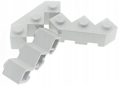 Lego 50шт Кирпич 3x3 модифицированная грань (светло-серый) 2462 / 4211718