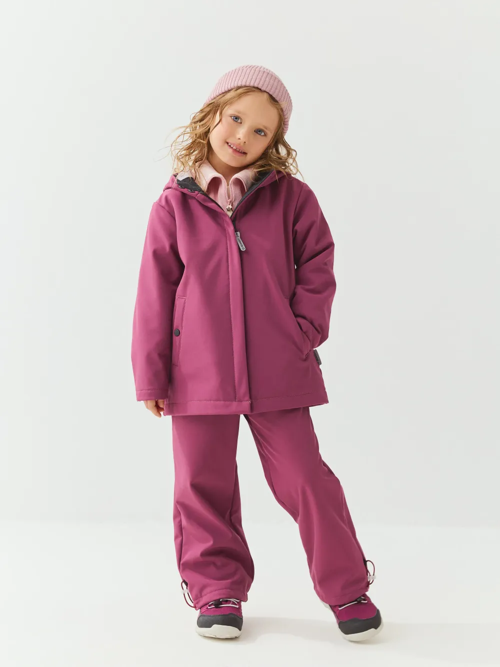 Парка Softshell демисезонная "Ягодный"