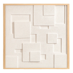 Панно декоративное с эффектом 3d minimalism, с бежевой рамой, 60х60 см