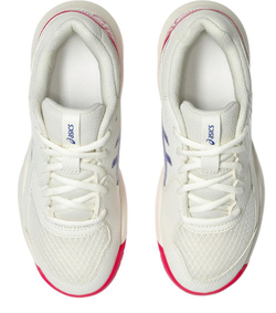 Детские Кроссовки теннисные Asics Gel-Dedicate 8 GS - кремовый/темный кобальт