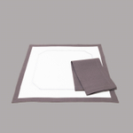 Набор плейсматов Simposium Embroidery White/Grey (45 x 45 см)
