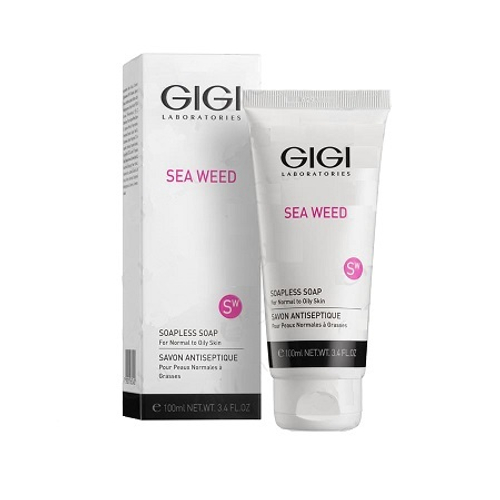 Жидкое мыло для лица безмыльное (непенящееся) GiGi Sea Weed Soapless Soap 100мл