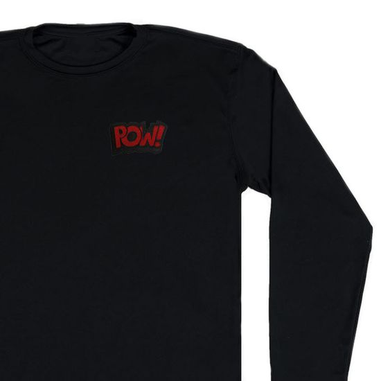 Нашивка термоаппликация на одежду и на рюкзак. POW!