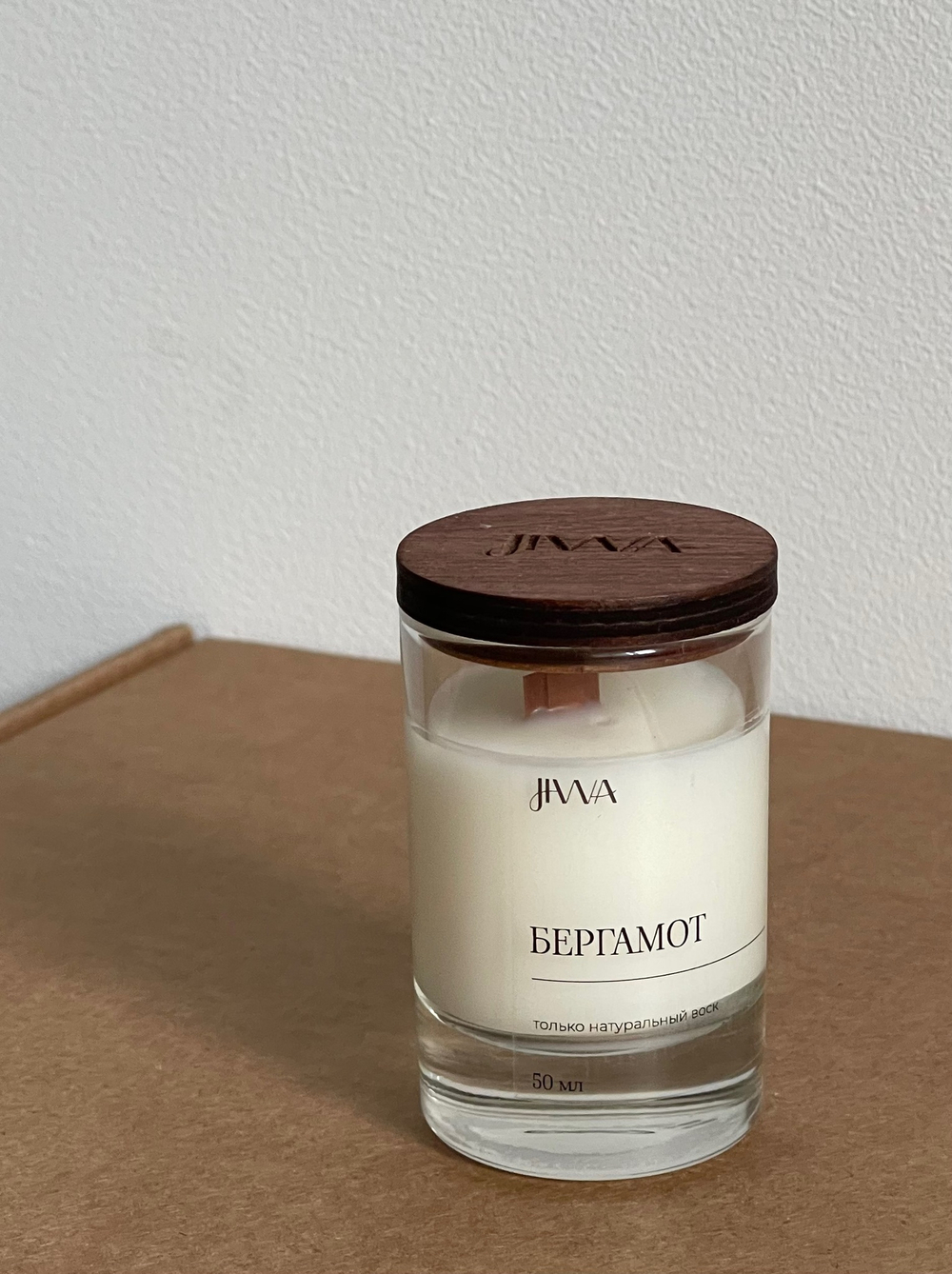 Свеча натуральная ароматическая JIWA 50 мл - Бергамот