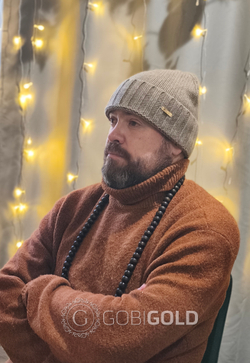 Шапка из 100% кашемира (GOBI) - бежевая