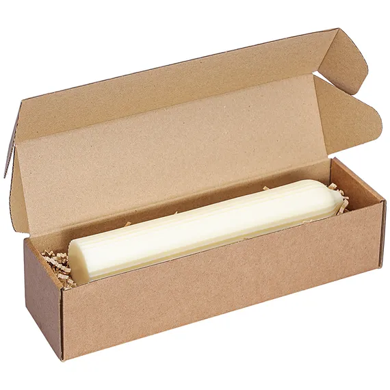 Свеча декоративная молочно-белого цвета из коллекции edge, 25,5 см