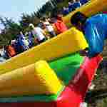 Надувная командная игра "Мокрые гонки"