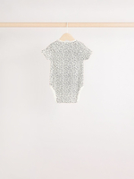 Боди с коротким рукавом для малышей Next E57-523, 5 шт., Молочный, Серый, Мятный