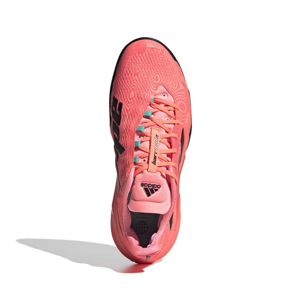 Мужские кроссовки теннисные Adidas Barricade M - turbo/core black/acid red