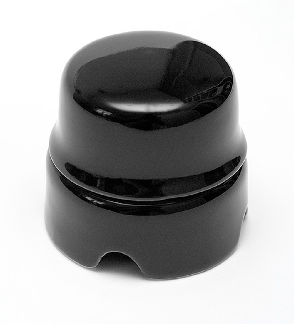 Распаячная коробка Черная Salvador D60 BOX1BL / Ø 60 мм