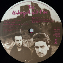 Виниловая пластинка U2 - The Unforgettable Fire LP