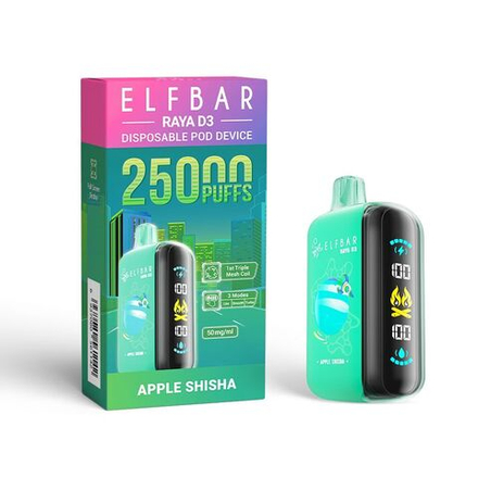 ELF BAR RAYA D3 - Apple Shisha (5% nic)