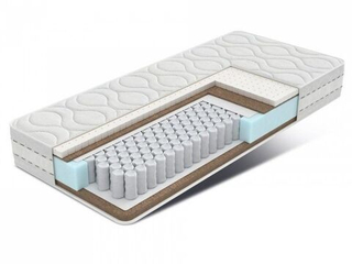 Разносторонний ортопедический матрас Браво 20, кокос20мм/кокос20мм+латекс20мм