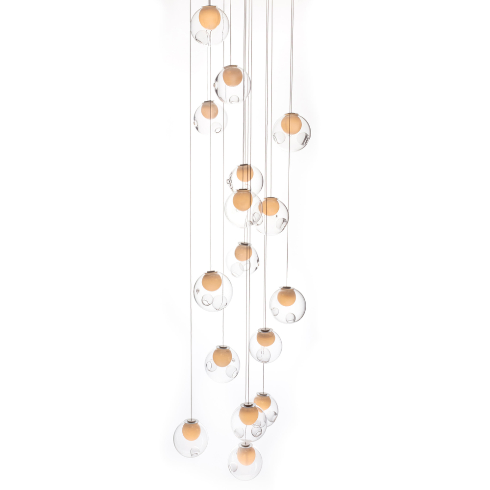Pendant design lamp  28.16 by Bocci (Clear)