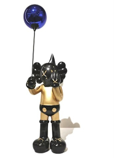 Фигурка Kaws Morty Smith with Balloon Golden