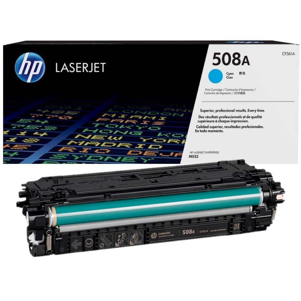 Картридж HP 508A (CF361A) для LaserJet Enterprise M552/M553/M577 голубой (5K)