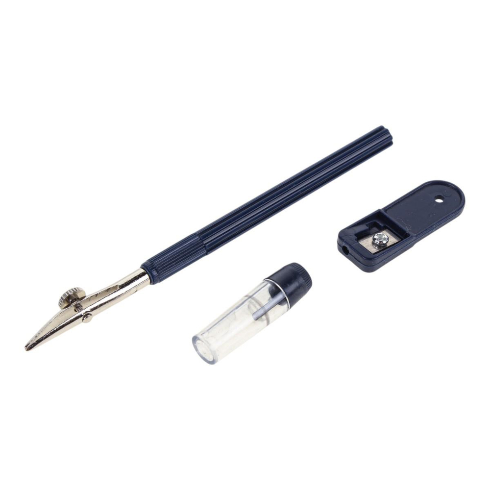 Готовальня 9 предм: циркуль мет, грифели, циркуль-измеритель, 4 лин, пласт.футляр