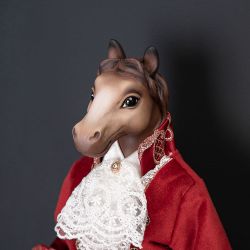 Кукла интерьерная коллекционная Конь лорд Эдвард