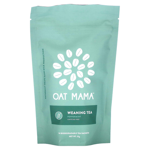 Oat Mama, чай, перечная мята, без кофеина, 14 пакетиков, 32 г