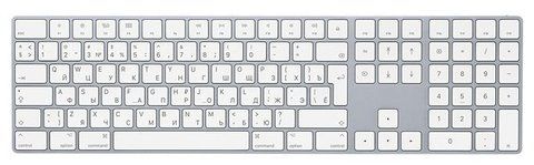 Клавиатура Apple Magic Keyboard with Numeric Keypad (MQ052RS/A) Silver Bluetooth