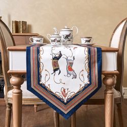 ДОРОЖКА НА СТОЛ "PASSAGE", 45Х215СМ, БЕЛЫЙ, 100% ХЛОПОК,ТВИЛ