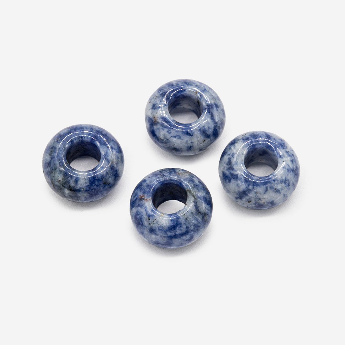 Каменный бублик, 14мм, натуральный содалит