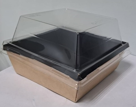Коробка под бенто-торт, крафт, 11 х 11 х 8,5 см