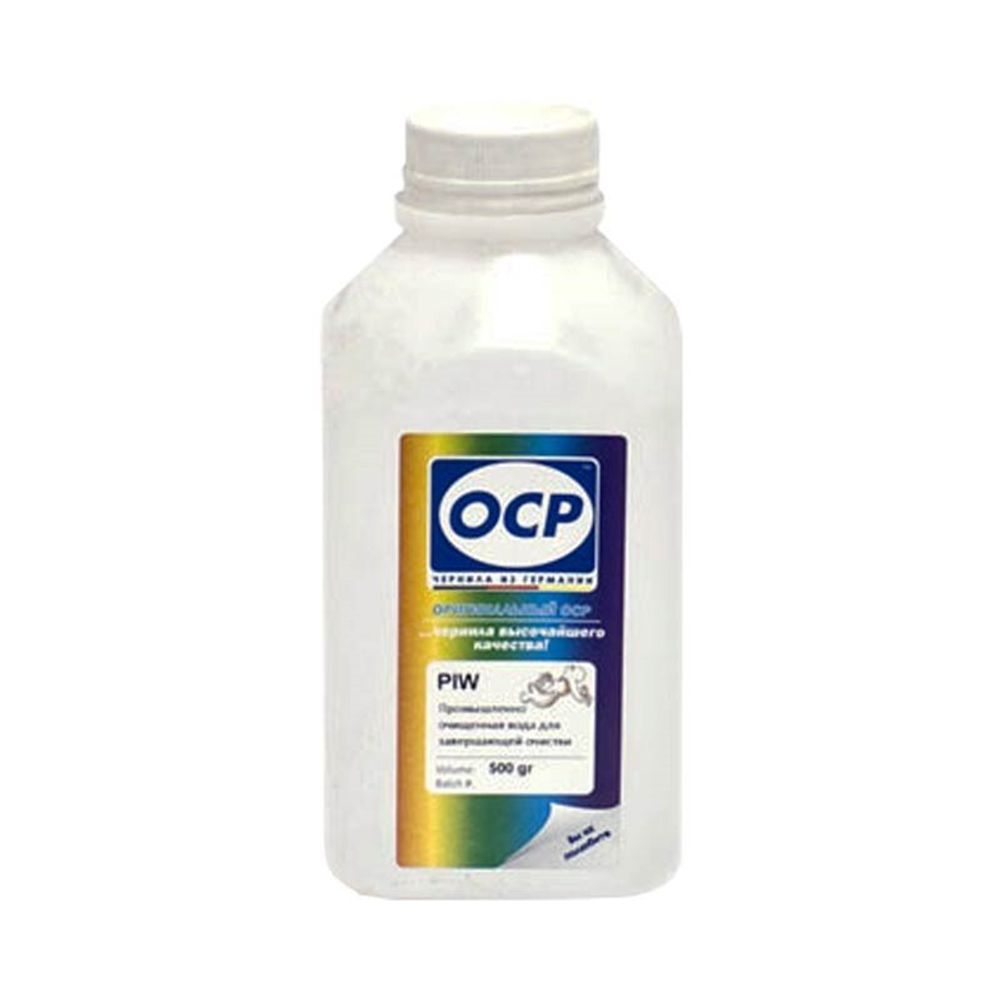 Промывочная промышленно-очищенная вода OСР PIW Pure Ink Water (500мл, бесцветная)