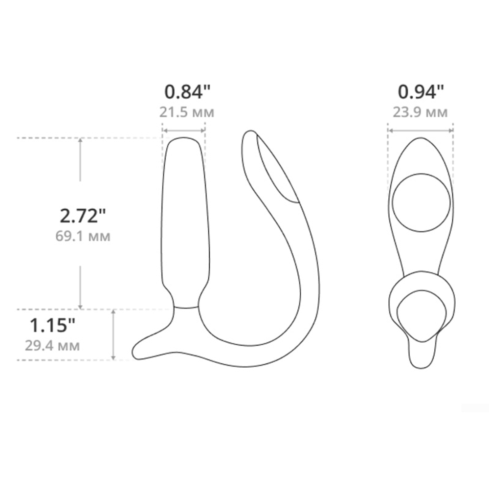 Розовый анальная виброброка с клиторальной стимуляцией и управлением через приложение Lovense Lush Anal Vibrator Pink