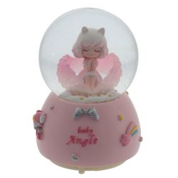 GAEM Фигурка декоративная "Ангел" в стекл шаре (муз, подсвет, 2xAAA н/п), D8 см, L9 W9 H12,5 см