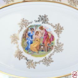 Блюдо овальное Repast Мадонна перламутр Мария-тереза 38 см