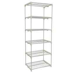 UGH-R30 H190 WHITE-WHITE Парник-стеллаж для рассады. 5 полок. 70x50x190см. Металлическая труба в ПВХ. цвет белый. Тент из армированного полиэтилена 135г-м2. цвет сетки белый. TM ФитоЛето