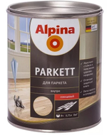 Лак паркет глянцевый  0,75 alpina