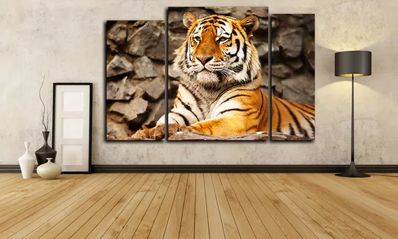 Модульная картина "Полосатый король"