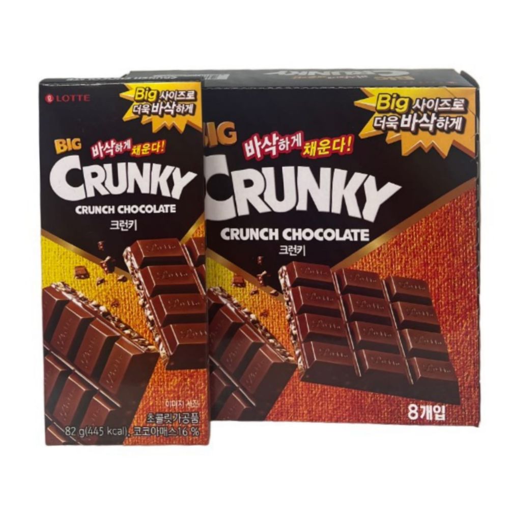 Хрустящий шоколад Lotte Big Crunky 82 г