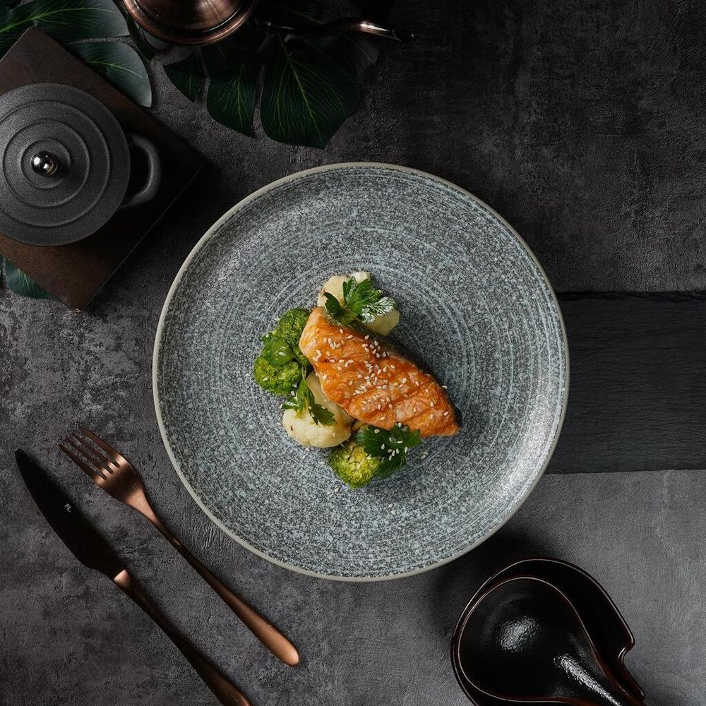 Тарелка d 26,7 см h3,5 см глазурь Glossy Stone Untouched Taiga P.L. Proff Cuisine [1]