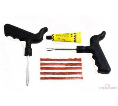 Набор ремонта безкамерных шин в блистере Сервис Ключ