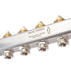 Коллектор нерж. в сборе универсальный 1 ВР-3/4 НР, 3 выхода