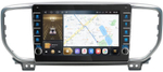 Магнитола для KIA Sportage 2018-2021 (рамка черная) - Carmedia OL-9780-2 (кнопки и крутилки), Android 12, TS10,  CarPlay, 4G SIM-слот
