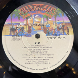 Винтажная виниловая пластинка LP Kiss Love Gun (Japan 1977) (No Obi) Hooligan VIP-6435