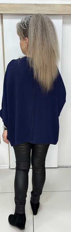 Итальянский блузон-туника с вынутыми швами